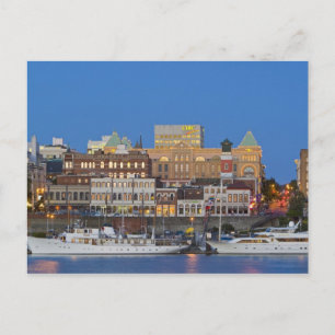 De binnenhaven in Victoria British Columbia Briefkaart