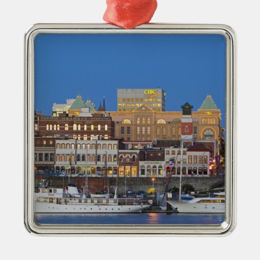 De binnenhaven in Victoria British Columbia Metalen Ornament (Voorkant)