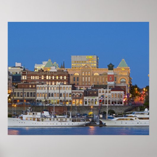 De binnenhaven in Victoria British Columbia Poster (Voorkant)