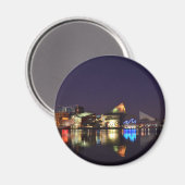 De binnenhaven van Baltimore bij nacht Magneet (Voorkant / Achterkant)