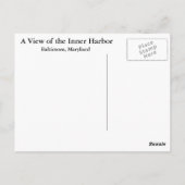 De binnenhaven van Baltimore Briefkaart (Achterkant)