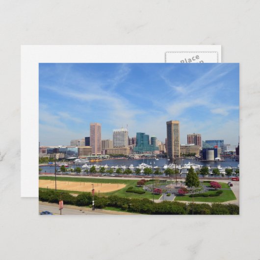 De binnenhaven van Baltimore Briefkaart (Voorkant / Achterkant)