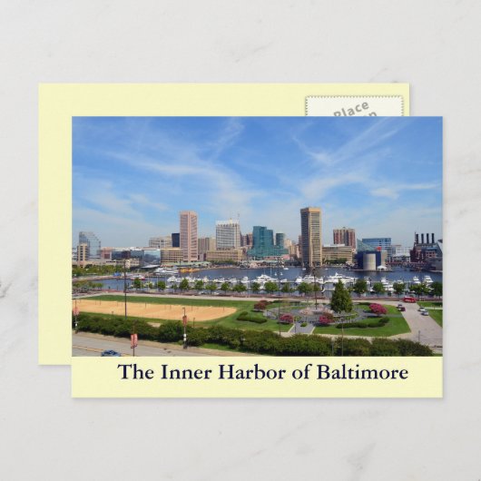 De binnenhaven van Baltimore Briefkaart (Voorkant / Achterkant)