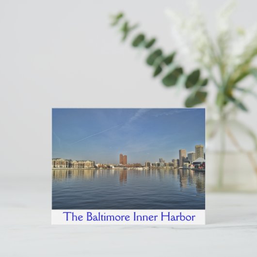 De binnenhaven van Baltimore Briefkaart (Staand voorkant)