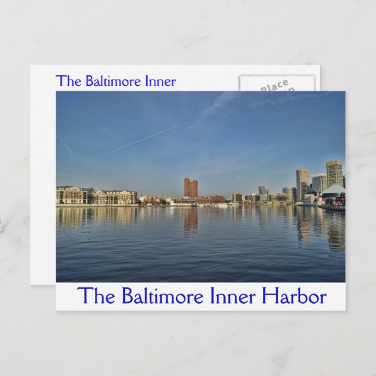 De binnenhaven van Baltimore Briefkaart (Voorkant / Achterkant)