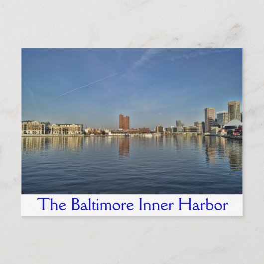 De binnenhaven van Baltimore Briefkaart (Voorkant)