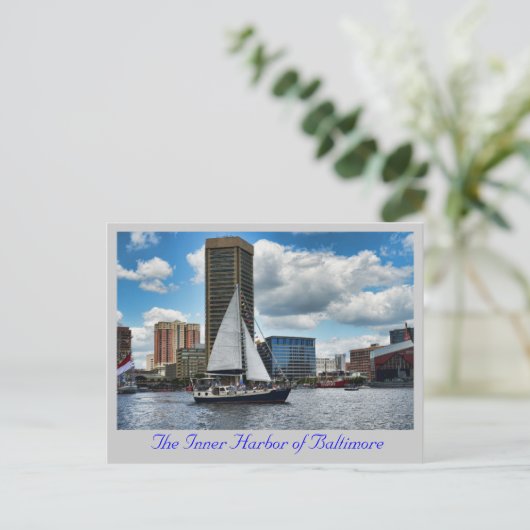 De binnenhaven van Baltimore Briefkaart (Staand voorkant)