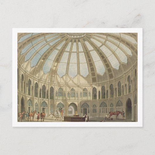 De binnenkant van de Stallen, van "Uitzichten van Briefkaart (Voorkant)