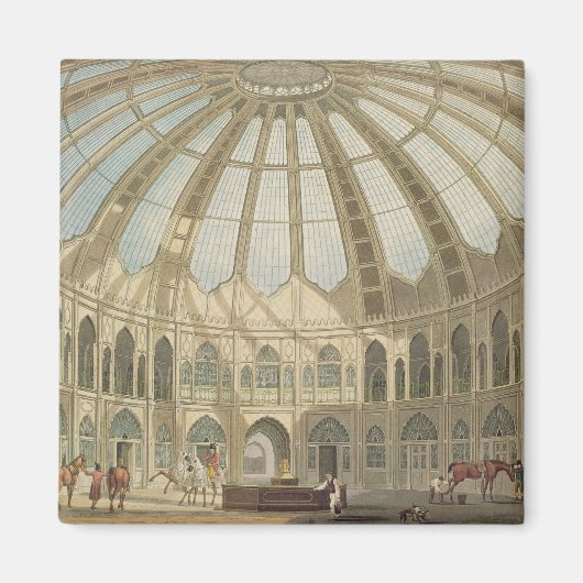 De binnenkant van de Stallen, van "Uitzichten van Magneet (Voorkant)