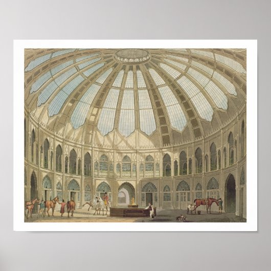 De binnenkant van de Stallen, van "Uitzichten van  Poster (Voorkant)