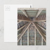 De binnenkant van een houten dak briefkaart (Voorkant / Achterkant)