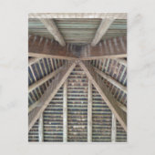 De binnenkant van een houten dak briefkaart (Voorkant)