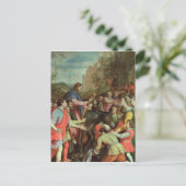 De binnenkomst van Christus in Jeruzalem Briefkaart (Staand voorkant)