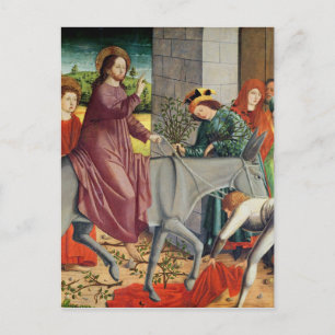 De binnenkomst van Christus in Jeruzalem Briefkaart