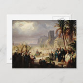 De binnenkomst van Christus in Jeruzalem Briefkaart (Voorkant / Achterkant)