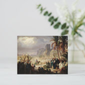 De binnenkomst van Christus in Jeruzalem Briefkaart (Staand voorkant)