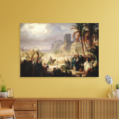 De binnenkomst van Christus in Jeruzalem Canvas Afdruk (Insitu (Woonkamer))