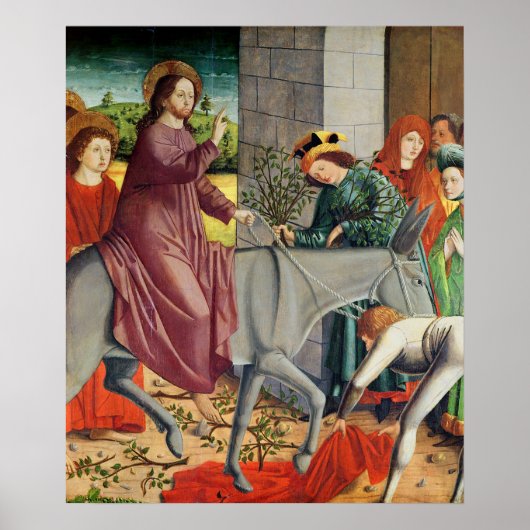 De binnenkomst van Christus in Jeruzalem Poster (Voorkant)