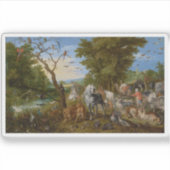 De binnenkomst van de dieren in de ark van Noah Sticker (Voorkant)