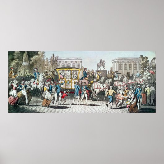 De binnenkomst van Louis XVI in Parijs Poster (Voorkant)