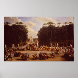 De binnenkomst van Napoleon en Marie-Louise Poster