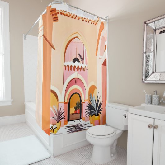 De binnenplaats douchegordijn (In situ)