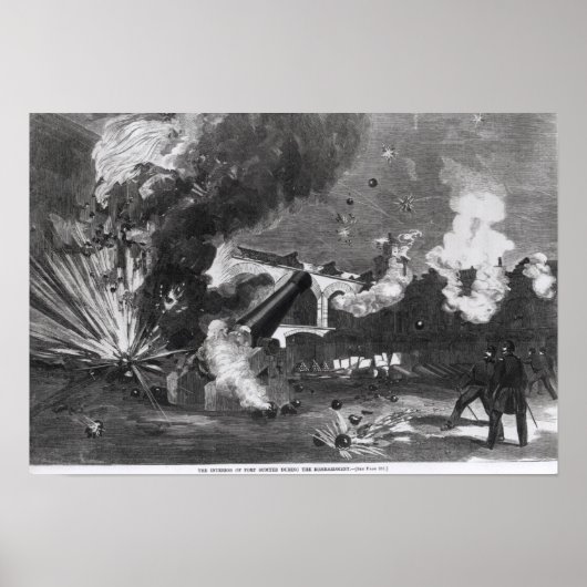 De binnenplaats van de fort tijdens de poster (Voorkant)