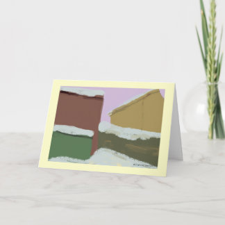 De Binnenplaats van de winter Feestdagen Kaart