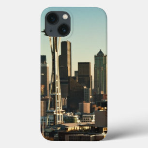 De binnenstad van Seattle skyline en Space Needle iPhone 13 Hoesje