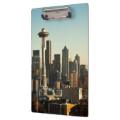 De binnenstad van Seattle skyline en Space Needle Klembord (Links)