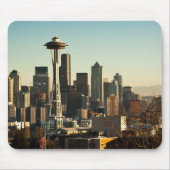 De binnenstad van Seattle skyline en Space Needle Muismat (Voorkant)