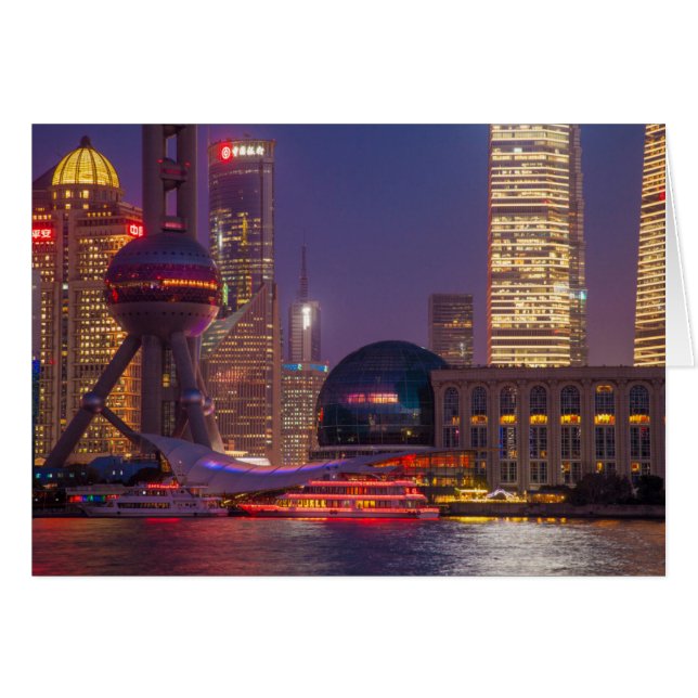 De binnenstad van shanghai, China (Voorkant Horizontaal)