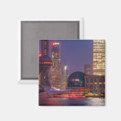 De binnenstad van shanghai, China Magneet (Voorkant / Achterkant)
