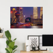 De binnenstad van shanghai, China Poster (Thuiskantoor)