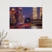 De binnenstad van shanghai, China Poster (Keuken)