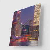 De binnenstad van shanghai, China Vierkante Klok (Hoek)