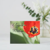 De binnenste Tulp-fotografie Briefkaart (Staand voorkant)