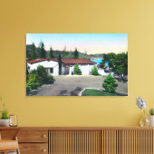 De binnenste warme minerale pruimel, Bath Canvas Afdruk (Insitu (Woonkamer))