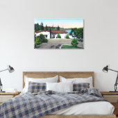 De binnenste warme minerale pruimel, Bath Canvas Afdruk (Insitu (Slaapkamer))