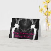 De "bionische grappen die van de Vrouw nog oud?" Kaart (Gele Bloem)