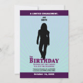 De bioscoopuitnodiging van de Birthday (Meisje) Kaart (Voorkant)