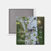 De Birchboom van de Zomdag sparen de Datum Magneet (Voorkant / Achterkant)