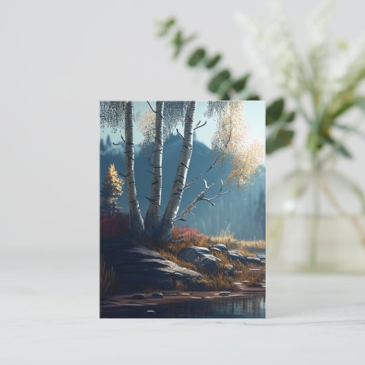 De Birches Northern Ireland Round, Birch Uitzicht Briefkaart (Staand voorkant)