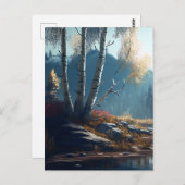 De Birches Northern Ireland Round, Birch Uitzicht Briefkaart (Voorkant / Achterkant)