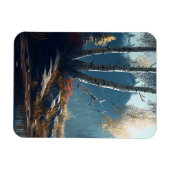 De Birches Northern Ireland Round, Birch Uitzicht Magneet (Horizontaal)