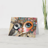 De Bird Lady Collage Alle gelegenheden Kaart (Voorkant)