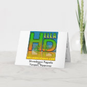 De Birmaanse Salade van de Tomaat Kaart (Achterkant)