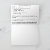 De Birmaanse Salade van de Tomaat Kaart (Binnen)