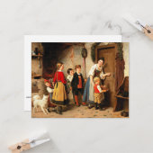 De Birthday Cake, mooi kunstschilderij  Kaart (Voorkant / Achterkant in situ)