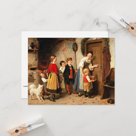 De Birthday Cake, mooi kunstschilderij  Kaart (Voorkant / Achterkant in situ)